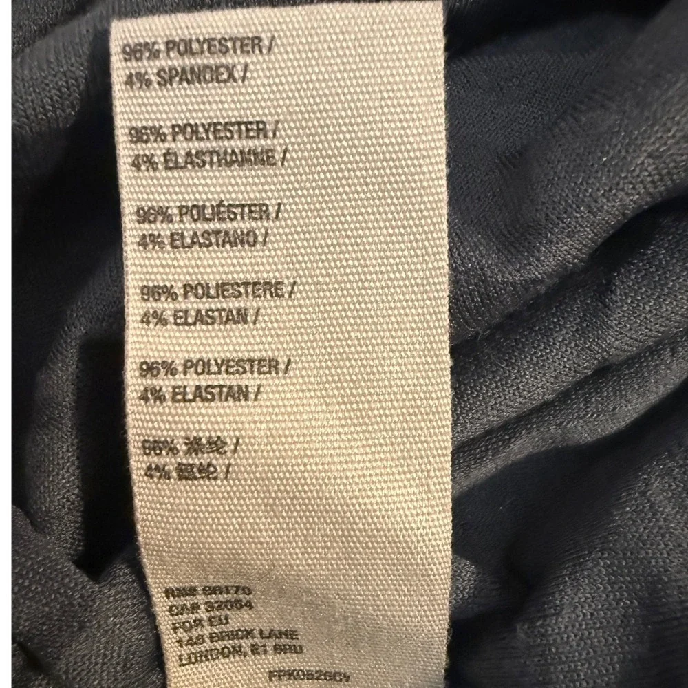 FREE PEOPLE Dark Teal Oversized Button Down Top Size S - Picture 6 of 7